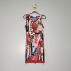 Simply Vera Vera Wang Midi Dress Medium Multicolor Bold Maximalism Artsy Vibrant